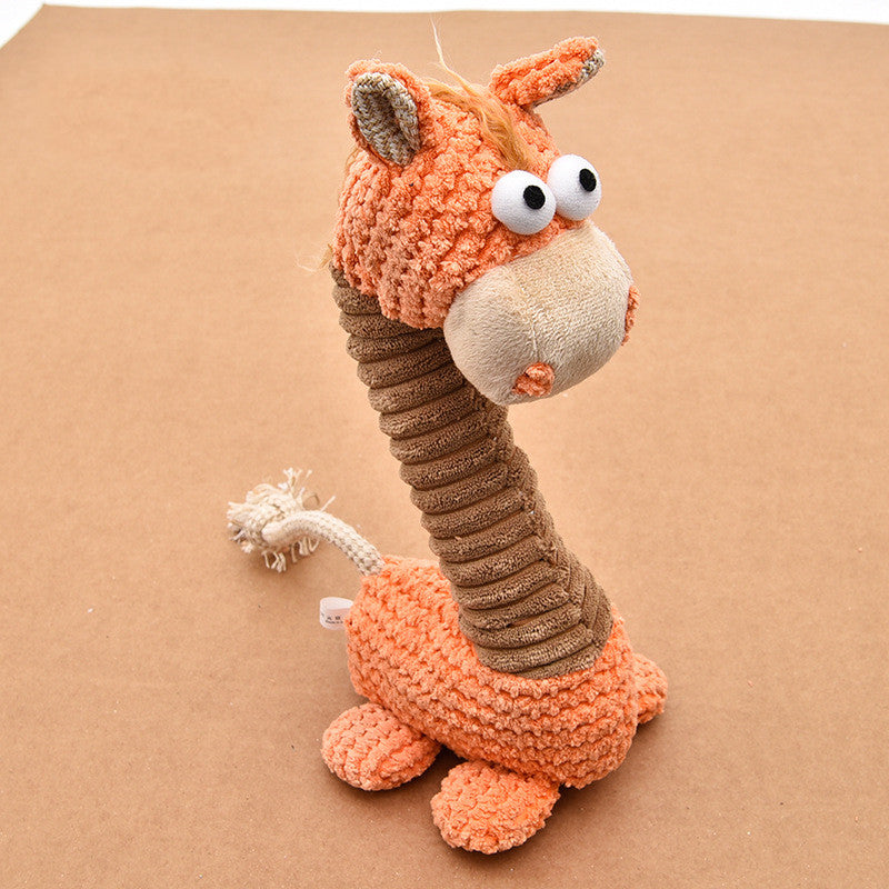 Plush toy giraffe cats and dogs pet toys