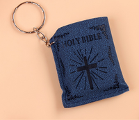 Mini HOLY Bible Keychain Religious Christian Jesus Cross Key Chain Women Prayer God Bless Gift Souvenirs Keyring - One Red Hill