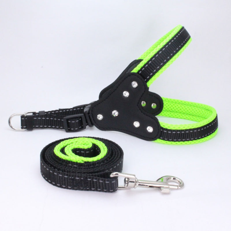 Dog chest back triangle chest strap - One Red Hill