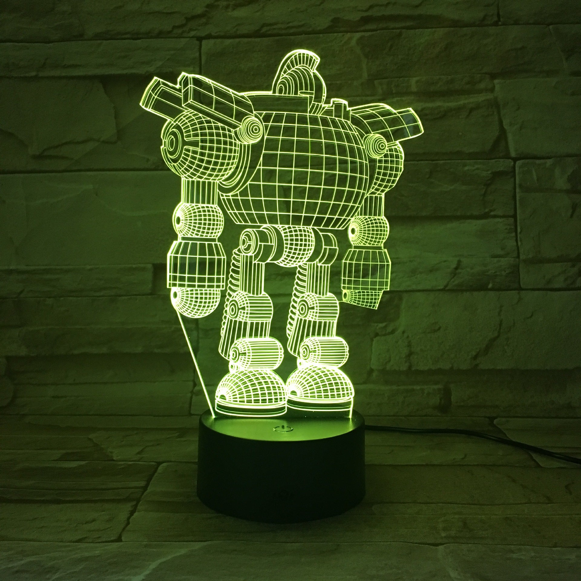 Robot LED colorful touch remote control color changing night light - One Red Hill