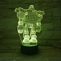 Robot LED colorful touch remote control color changing night light - One Red Hill