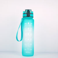 Transparent Flask Water Bottle 1000ml Bottled Kawaii Bottle Bpa Free Infuser Plastic Milk Sports Clear Water Bottle Kawaii Cup - One Red Hill