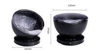 Ocean Wave Projector LED Night Light Remote Control TF Cards Music Player Speaker Aurora Projection - One Red Hill