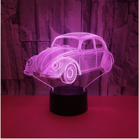 Colorful Touch Remote Control LED Visual Light Gift 3D Small Table Lamp - One Red Hill