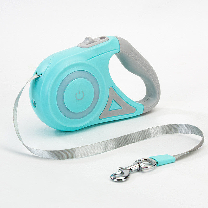 Dog Leash Retractable Leash And Dog Collar Spotlight Automatic Pet Dog Cat Traction Rope For Small Medium Dogs Pet Product - One Red Hill