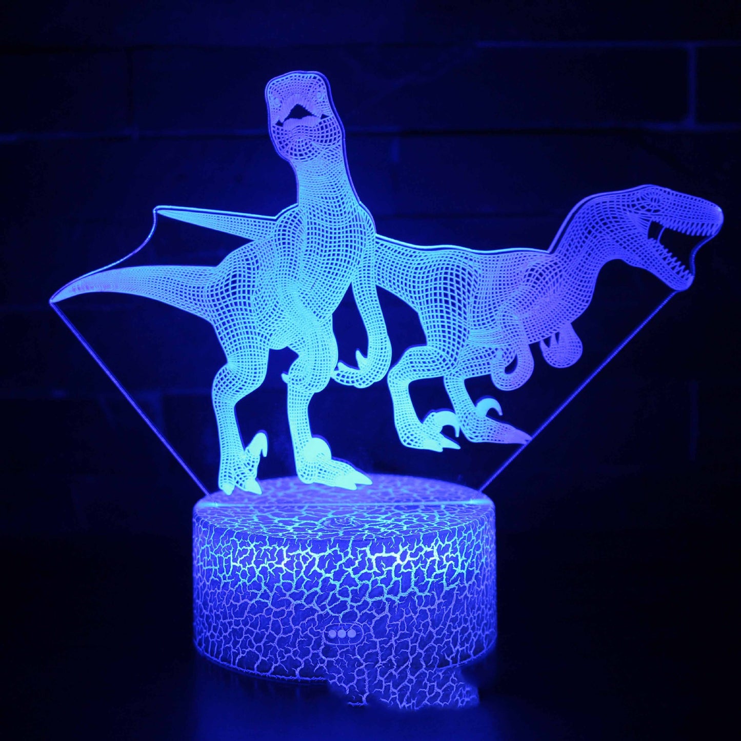 Dinosaur series colorful 3D table lamp LED touch remote control - One Red Hill