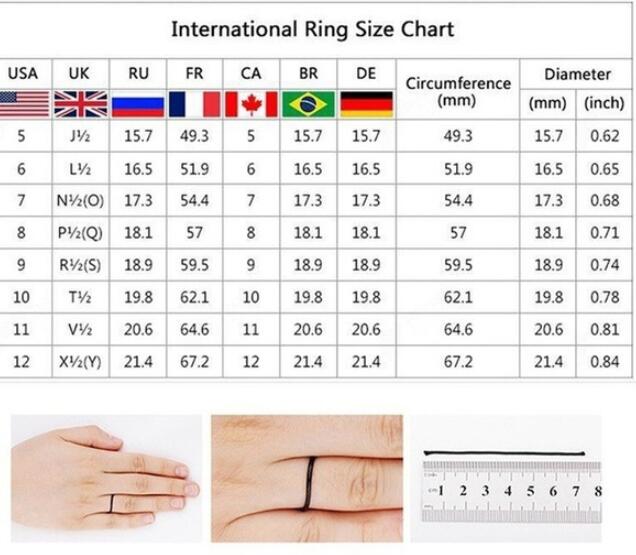 New set of rings wedding ring set men and women couple ring jewelry - One Red Hill