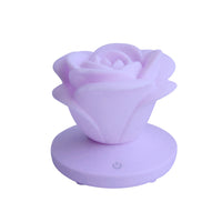 4 Colors Romantic Rose-shape Three Lighting Level Dimming Touch Night Light Valentine's Day Night Light - One Red Hill