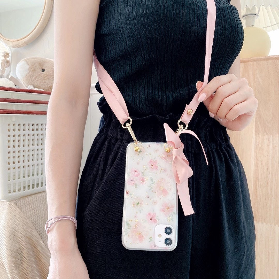 Compatible with Apple, Crossbody phone case iPhone soft case back - One Red Hill