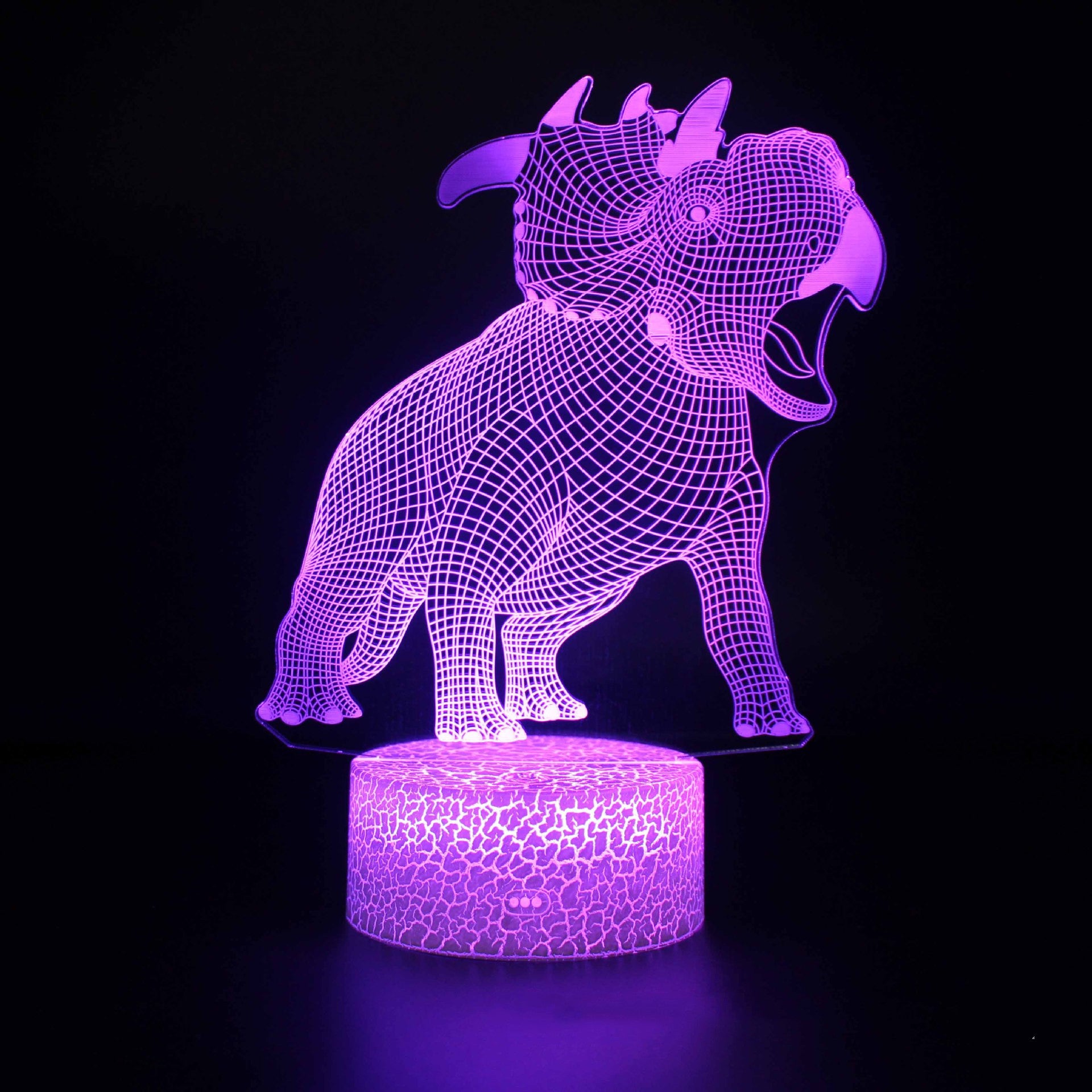 Dinosaur series colorful 3D table lamp LED touch remote control - One Red Hill