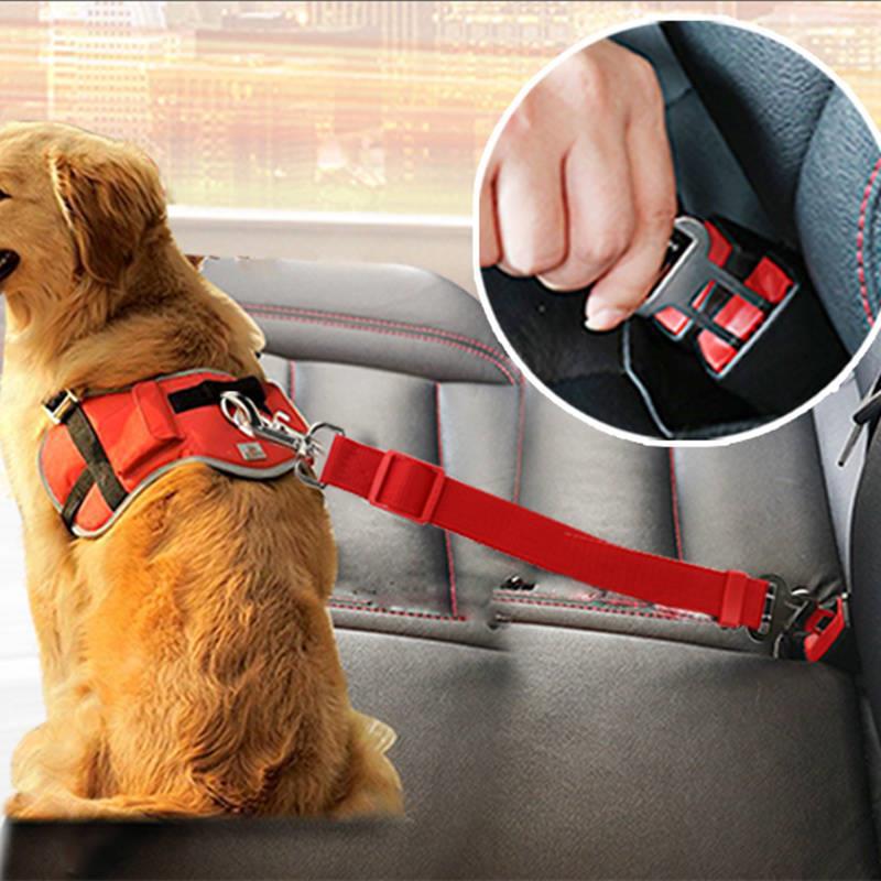 Dog Traction Belt Telescopic Rope Car Car Rope - One Red Hill