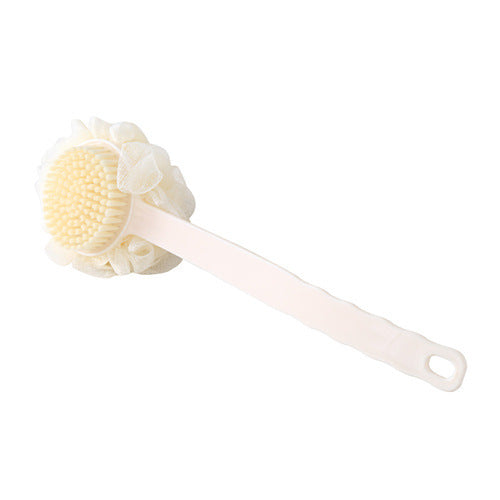 Long-Handled Back Rubbing Bath Brush For Bathing Flowers