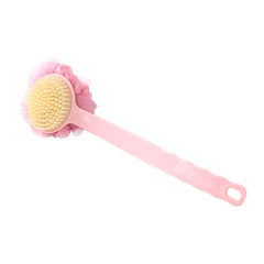 Long-Handled Back Rubbing Bath Brush For Bathing Flowers