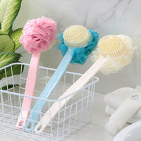 Long-Handled Back Rubbing Bath Brush For Bathing Flowers - One Red Hill