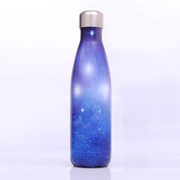 Best Selling New Starry Sky Galaxy Coke Bottle Stainless Steel Vacuum Flask Creative Gradient Color Handy Cup - One Red Hill