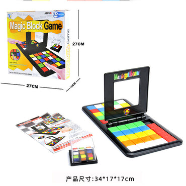 Color Battle Square Race Game Parent-Child Square Desktop Kids Puzzles Learning Educational Toys Anti Stress Boys Girls Gifts