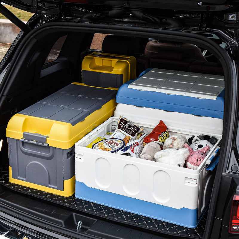 Car Storage Box Car Built-In Storage Box Back Folding Box - One Red Hill