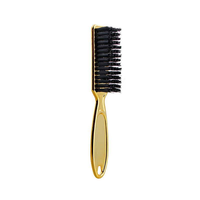Retro Gradient Oil Head Electroplating Broken Hair Sweep Neck Beard Brush Hair Salon Hairdressing Tools - One Red Hill