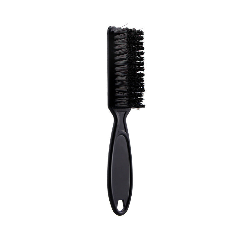 Retro Gradient Oil Head Electroplating Broken Hair Sweep Neck Beard Brush Hair Salon Hairdressing Tools