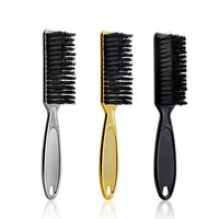 Retro Gradient Oil Head Electroplating Broken Hair Sweep Neck Beard Brush Hair Salon Hairdressing Tools - One Red Hill