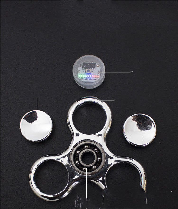 Luminous LED Light Fidget Spinner Hand Top Spinners Glow in Dark Light