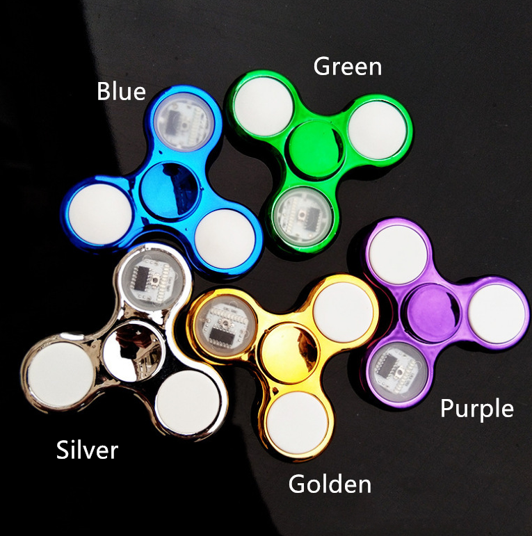 Luminous LED Light Fidget Spinner Hand Top Spinners Glow in Dark Light - One Red Hill