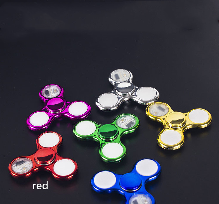Luminous LED Light Fidget Spinner Hand Top Spinners Glow in Dark Light - One Red Hill