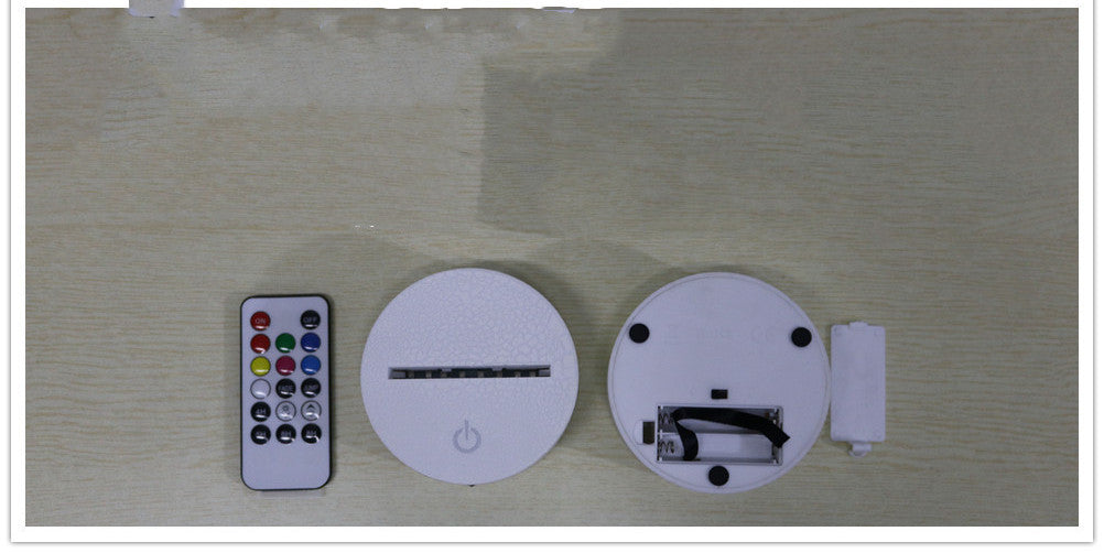 Touch Remote Control Decoration Gift Atmosphere Seven Color Night Light - One Red Hill