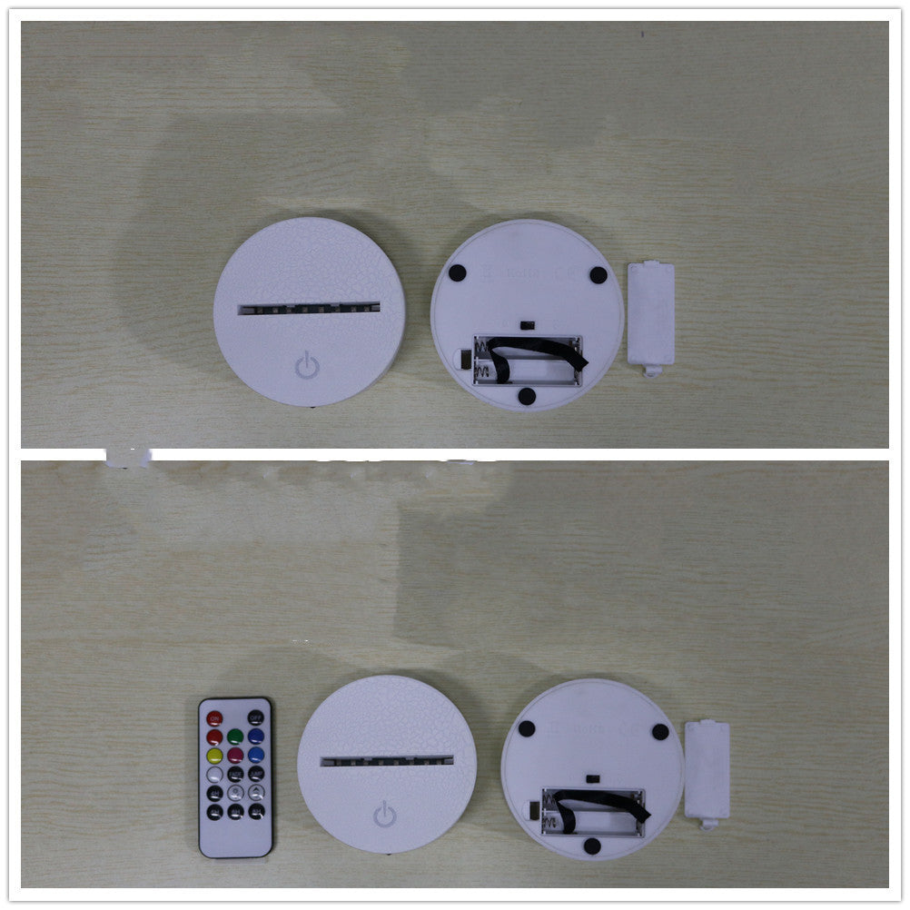 Touch Remote Control Decoration Gift Atmosphere Seven Color Night Light - One Red Hill