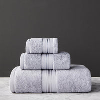 Pure Color Thick Cotton Bath Towel Set Towel Set Increased Pure Cotton Beach Towel Beauty Salon Bath Towel - One Red Hill