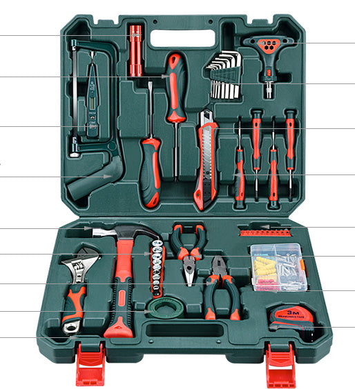 Toolbox Set, Home Hand Tools, Hardware And Electrician Special Maintenance, Multi-Functional Brand Customization - One Red Hill