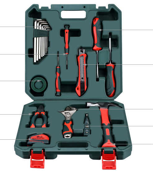 Toolbox Set, Home Hand Tools, Hardware And Electrician Special Maintenance, Multi-Functional Brand Customization - One Red Hill