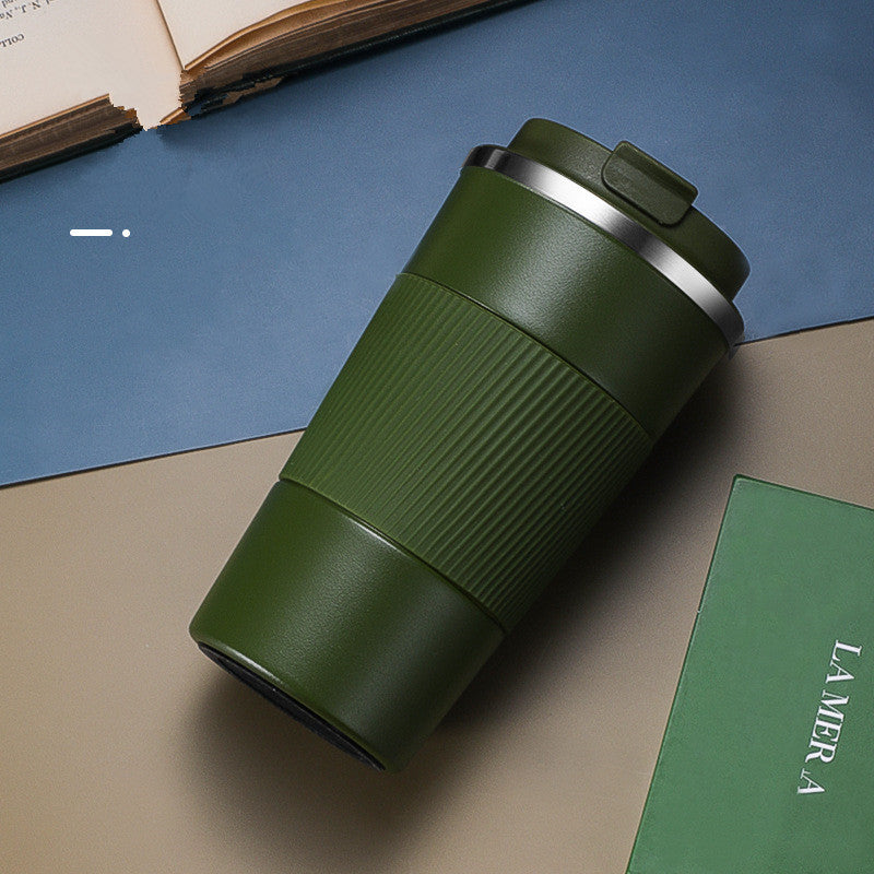The New 304 Stainless Steel Vacuum Flask Creative Business Office Three-Generation Coffee Cup