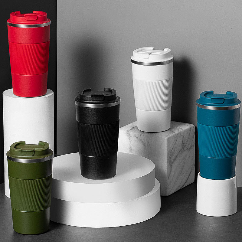 The New 304 Stainless Steel Vacuum Flask Creative Business Office Three-Generation Coffee Cup