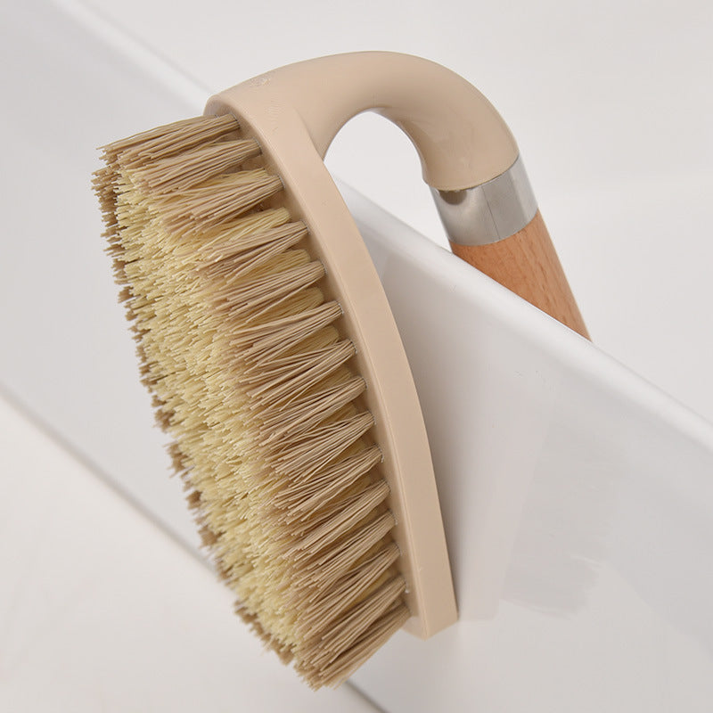 Wooden Laundry Brush, Shoes, Multi-Purpose Cleaning Brush, Bathroom Floor Brush