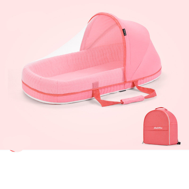 Baby Crib Multifunctional Folding Protection Mosquito Net Infant Camping Bed Travel Cot - One Red Hill