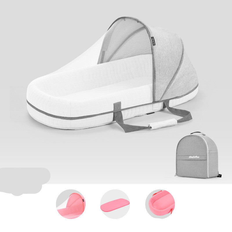 Baby Crib Multifunctional Folding Protection Mosquito Net Infant Camping Bed Travel Cot - One Red Hill