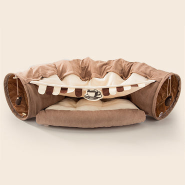 collapsible cat tunnel durable washable collapsible