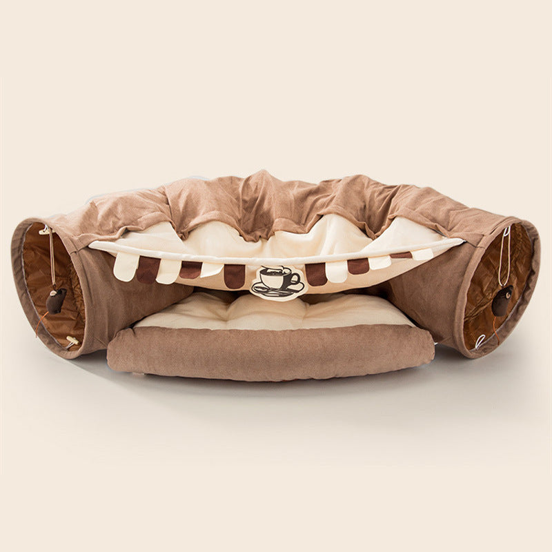 collapsible cat tunnel durable washable collapsible