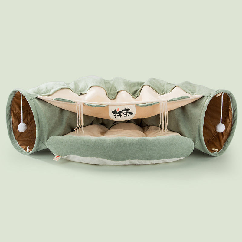 collapsible cat tunnel durable washable collapsible