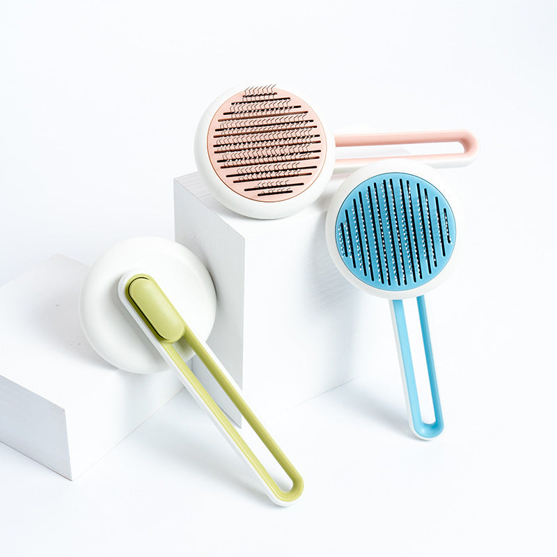 Pet Dog Hair Remover Cat Brush Grooming Tool Automatic Massage Comb   