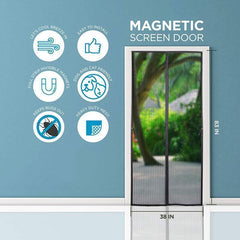 Curtains Automatic Closing Door for Kitchen Magnetic Door Mosquito Net