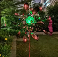 Garden Plug-In With Solar Glass Ball - One Red Hill