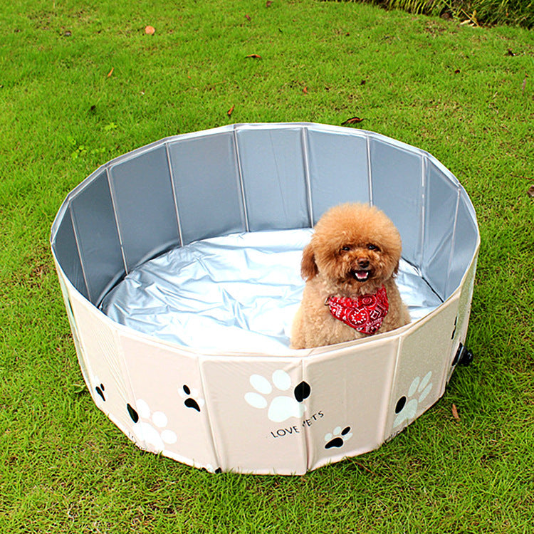 Dog Swimming Pool Spa Portable Indoor Outdoor Wash Bathing Tub Foldable