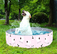 Dog Swimming Pool Spa Portable Indoor Outdoor Wash Bathing Tub Foldable - One Red Hill
