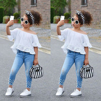 Shirt Shorts Girls Girl Kids Clothes For Baby Set Children - One Red Hill