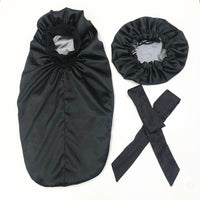 Satin  Sleep Oversized Day And Night Hat Salon Hat Hood