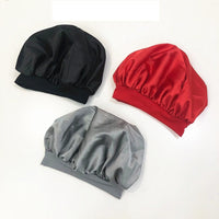 Satin  Sleep Oversized Day And Night Hat Salon Hat Hood
