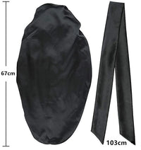 Satin  Sleep Oversized Day And Night Hat Salon Hat Hood