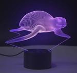 Colorful Touch Remote Control LED Visual Light Gift 3D Small Table Lamp - One Red Hill
